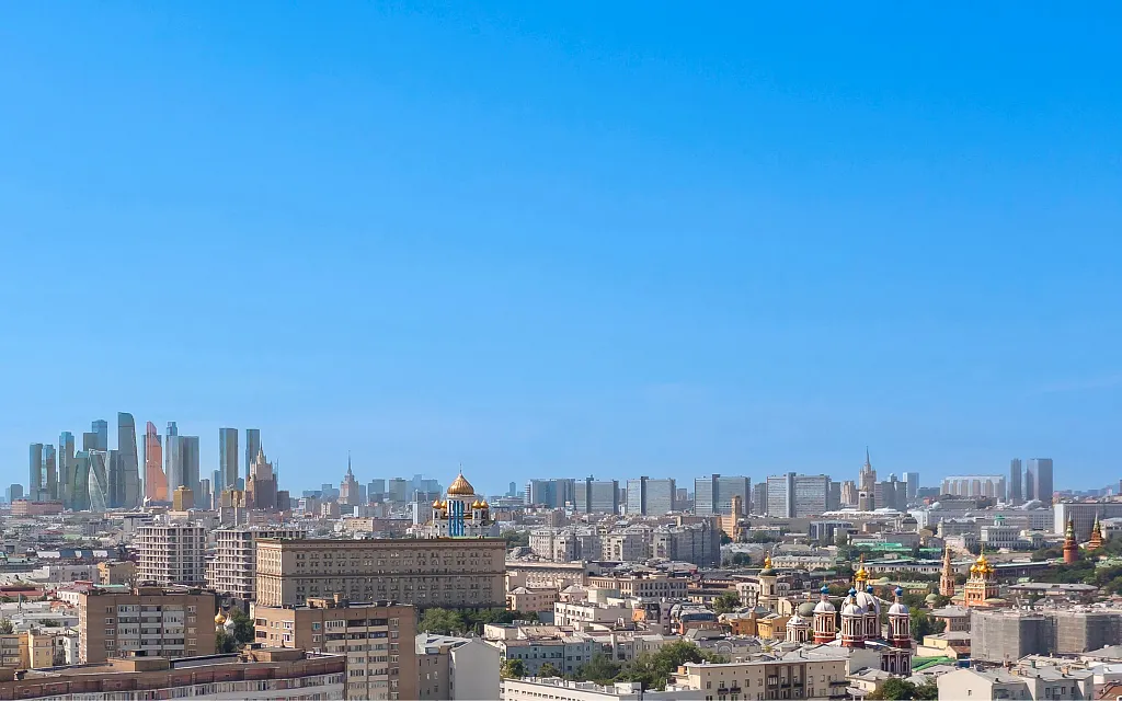Панорама из квартиры на берегу Москвы-реки