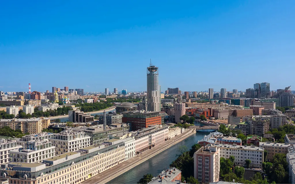 Панорама из новостройки в ЦАО Москвы от застройщика
