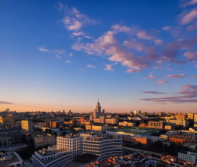 Вид на центр Москвы с высоты: квартиры в Москве, Замоскворечье